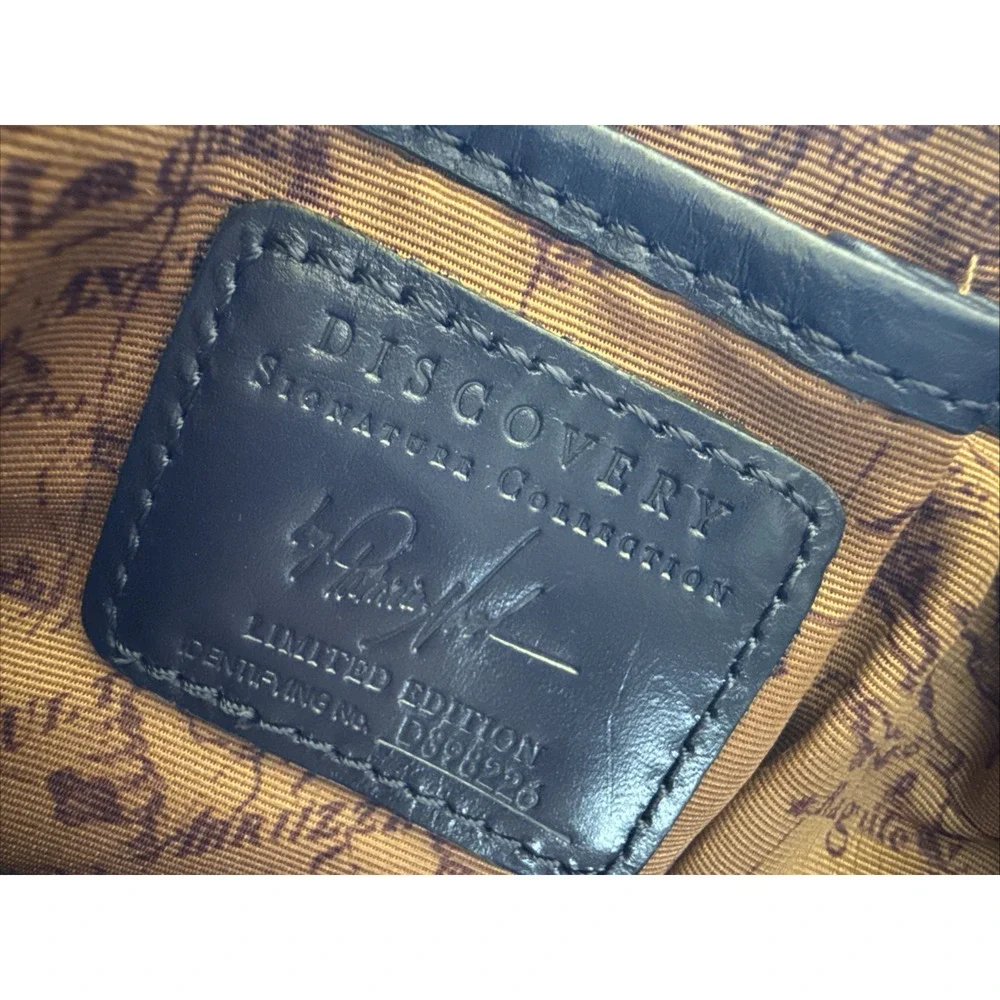Patricia Nash Discovery Valeria Saddle Bag Navy Woven Leather LE NWT D398226